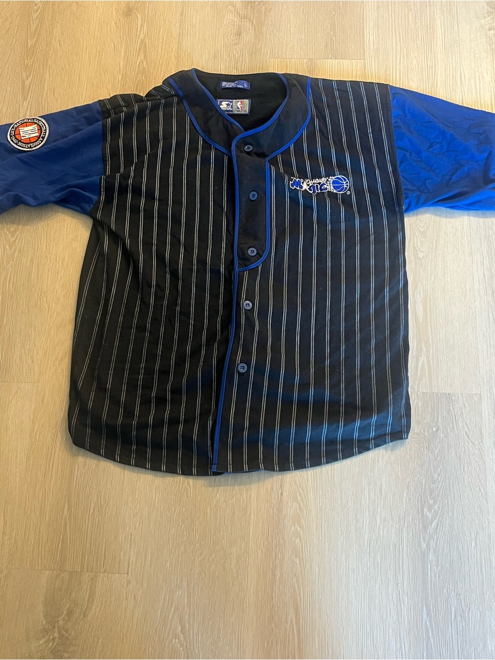 VTG Orlando Magic 1990s Baseball Button Up Shirt Large